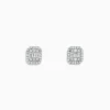 Earrings|Effy Jewelry Classique 14K White Gold Diamond Stud Earrings, 0.48 TCW