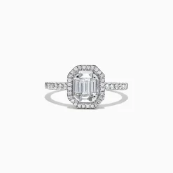 Rings|Effy Jewelry Classique 14K White Gold Diamond Ring, 0.50 TCW