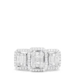 Rings|Effy Jewelry Classique 14K White Gold Diamond Ring, 0.88 TCW