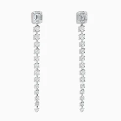 Earrings|BH Multi Classique 14K White Gold Diamond Drop Earrings