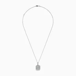 Necklaces & Pendants|Effy Jewelry Classique 14K White Gold Diamond Pendant