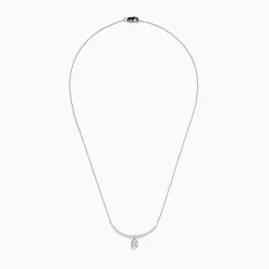 Necklaces & Pendants|Effy Jewelry Classique 14K White Gold Diamond Pendant Necklace 0.69 TCW