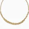 Necklaces & Pendants|Effy Jewelry D'Oro 14K Textured Yellow Gold Diamond Collar Necklace, 1.68 TCW