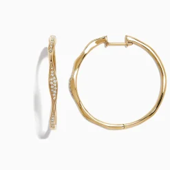 Earrings|Effy Jewelry D'Oro 14K Yellow Gold 1 1/4