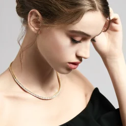 Necklaces & Pendants|Effy Jewelry D'Oro 14K Yellow Gold and Diamond Collar Necklace 3.12 TCW