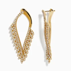 Earrings|Effy Jewelry D'Oro 14k Yellow Gold Diamond Statement Earrings