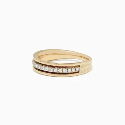 Rings|Effy Jewelry D'Oro 14K Yellow Gold Diamond Band, 0.25 TCW
