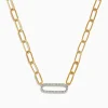 Necklaces & Pendants|BH Multi D'oro 14K Yellow Gold Diamond Paperclip Necklace