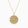 Necklaces & Pendants|BH Multi D'Oro 14K Yellow Gold Diamond Mandala Pendant