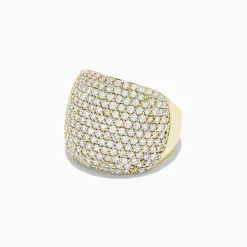 Rings|BH Multi D'Oro 14K Yellow Gold Diamond Pave Ring, 2.41 TCW
