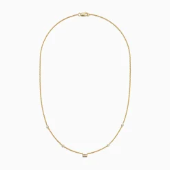 Necklaces & Pendants|BH Multi D'Oro 14K Yellow Gold Diamond Station Necklace, 0.23 TCW