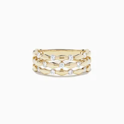 Rings|BH Multi D'Oro 14K Yellow Gold Diamond Ring, 0.45 TCW