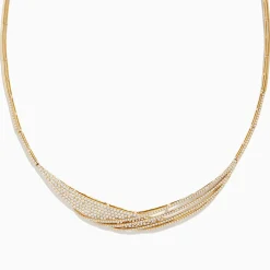 Necklaces & Pendants|Effy Jewelry D'oro 14K Yellow Gold Diamond Statement Collar Necklace 2.75 TCW