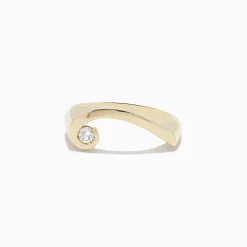 Rings|BH Multi D'Oro 14K Yellow Gold Diamond Swirl Ring