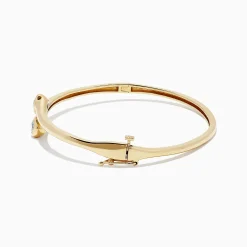 Bracelets|BH Multi D'Oro 14K Yellow Gold Diamond Two-Of-Us Bangle, 0.39 TCW