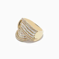 Rings|Effy Jewelry D'oro 14K Yellow Gold Diamond Statement Ring 1.54 TCW