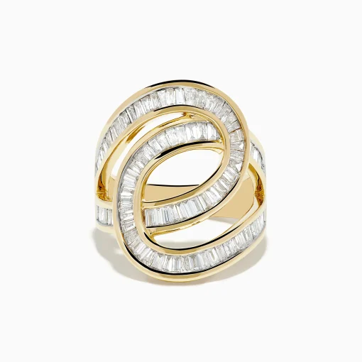 Rings|Effy Jewelry D'Oro 14K Yellow Gold Diamond Statement Ring