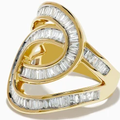 Rings|Effy Jewelry D'Oro 14K Yellow Gold Diamond Statement Ring