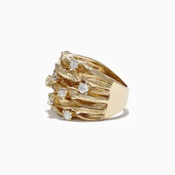 Rings|Effy Jewelry D'Oro 14K Yellow Gold Diamond Ring, 0.98 TCW