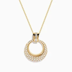 Necklaces & Pendants|Effy Jewelry D'Oro 14K Yellow Gold Diamond Pendant