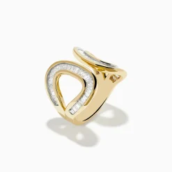 Rings|Effy Jewelry D'Oro 14K Yellow Gold Diamond Open Ring