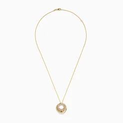 Necklaces & Pendants|BH Multi D'oro 14K Yellow Gold Diamond Crossover Pendant