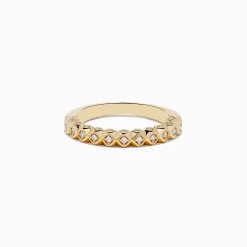 Rings|Effy Jewelry D'oro 14K Yellow Gold Geometric Diamond Band 0.19 TCW