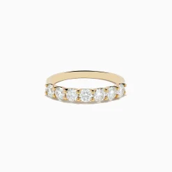 Rings|Effy Jewelry D'Oro 14K Yellow Gold Round Brilliant Diamond Band 1.03 TCW