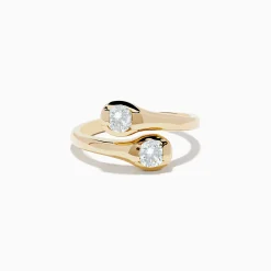 Rings|Effy Jewelry D'Oro 14K Yellow Gold Two-of-Us Diamond Ring, 0.59 TCW