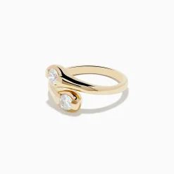 Rings|Effy Jewelry D'Oro 14K Yellow Gold Two-of-Us Diamond Ring, 0.59 TCW