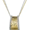 Necklaces & Pendants|Effy Jewelry D'Oro Two Tone 14K Yellow and White Gold Diamond Pendant, 0.20 TCW