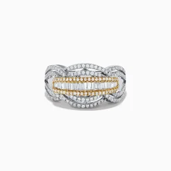 Rings|Effy Jewelry Duo 14K White and Yellow Gold Diamond Ring