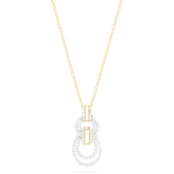 Necklaces & Pendants|Effy Jewelry Duo 14K White and Yellow Gold Diamond Pendant, 0.52 TCW