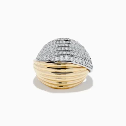 Rings|Effy Jewelry Duo 14K White and Yellow Gold Diamond Ring