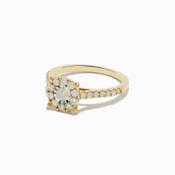 Rings|Effy Jewelry Duo 14K Yellow and White Gold Diamond Cluster Ring 0.73 TCW