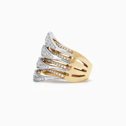 Rings|Effy Jewelry Duo 14K Yellow and White Gold Diamond Ring, 1.31 TCW