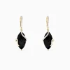 Earrings|Effy Jewelry Eclipse 14K Yellow Gold Onyx and Diamond Drop Earrings, 13.18 TCW