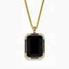 Mens|Effy Jewelry Eclipse Men's 14K Yellow Gold Onyx Pendant