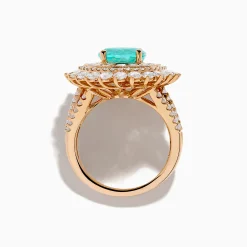 Rings|Effy Jewelry Effy Hematian 18K Rose Gold Paraiba and Diamond Ring