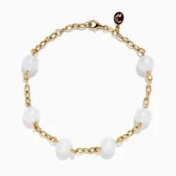 Bracelets|Effy Jewelry 14K Fresh Water Pearl Station Bracelet