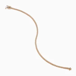 Bracelets|Effy Jewelry 14K Rose Gold 0.25 Ct. Diamond Tennis Bracelet