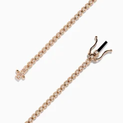 Bracelets|Effy Jewelry 14K Rose Gold 0.25 Ct. Diamond Tennis Bracelet