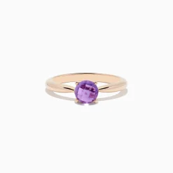 Rings|BH Multi 14K Rose Gold Amethyst Ring, 0.81 TCW