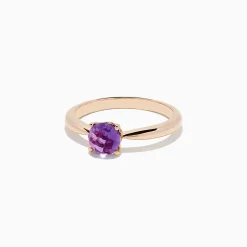Rings|BH Multi 14K Rose Gold Amethyst Ring, 0.81 TCW