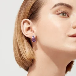 Earrings|Effy Jewelry 14K Rose Gold Amethyst, Tanzanite and Diamond Earrings, 8.62 TCW