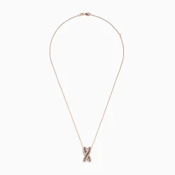 Necklaces & Pendants|Effy Jewelry 14K Rose Gold Brown and White Diamond Pendant