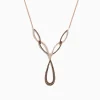 Necklaces & Pendants|Effy Jewelry 14K Rose Gold Brown and White Diamond Necklace