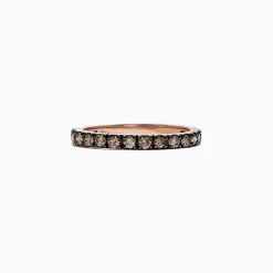 Rings|Effy Jewelry 14K Rose Gold Brown Diamond Stacking Ring, 0.65 TCW
