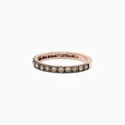 Rings|Effy Jewelry 14K Rose Gold Brown Diamond Stacking Ring, 0.65 TCW