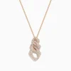 Necklaces & Pendants|Effy Jewelry 14K Rose Gold Diamond Crossover Pendant
